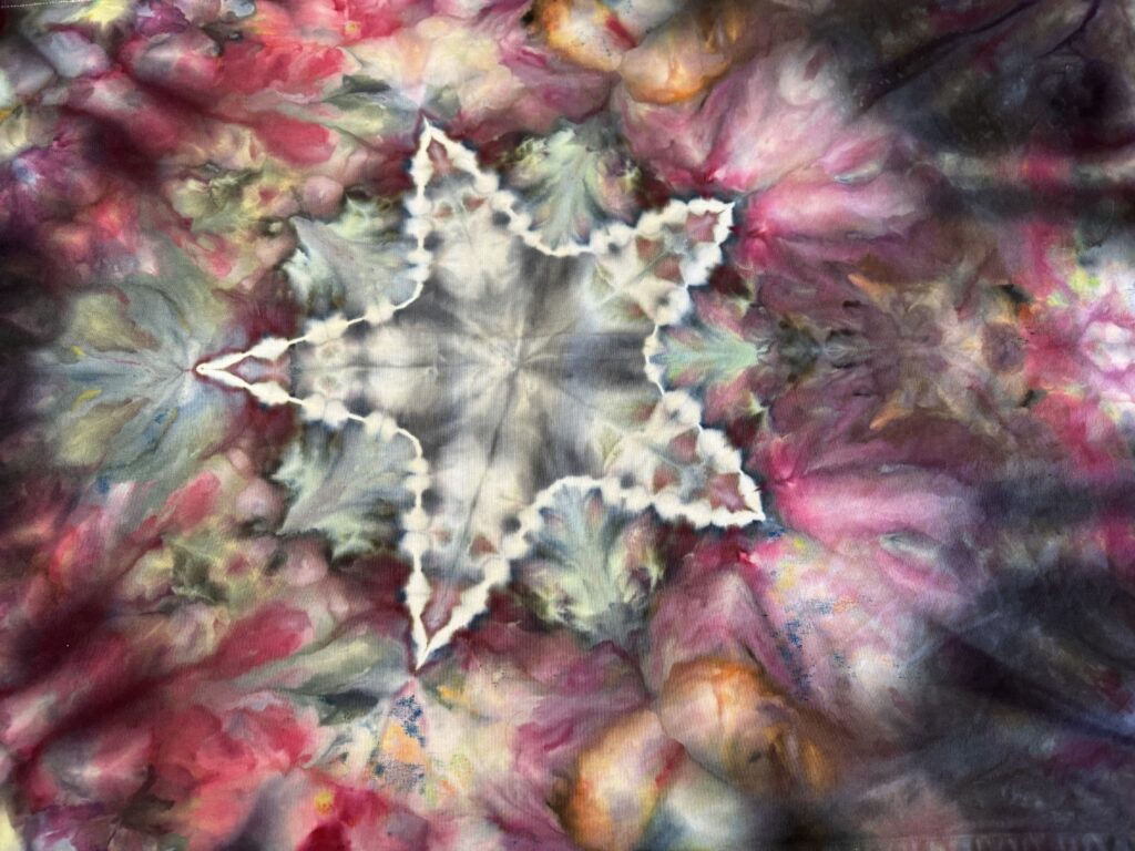 Tie dye star image